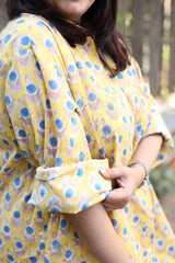 Yellow & Teal Oversized Shirt