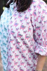 Dino Half & Half Oversized Shirt