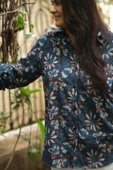 Ajrak Flower Oversized Shirt
