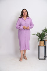 Gauze Shirt Dress